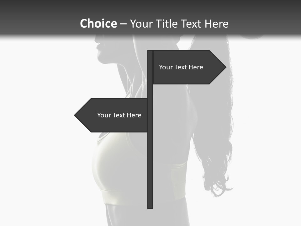 A Woman In A Sports Bra Top Doing A Yoga Pose PowerPoint Template