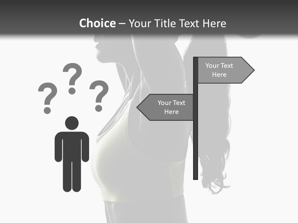 A Woman In A Sports Bra Top Doing A Yoga Pose PowerPoint Template