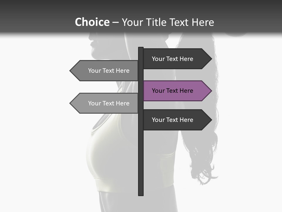 A Woman In A Sports Bra Top Doing A Yoga Pose PowerPoint Template