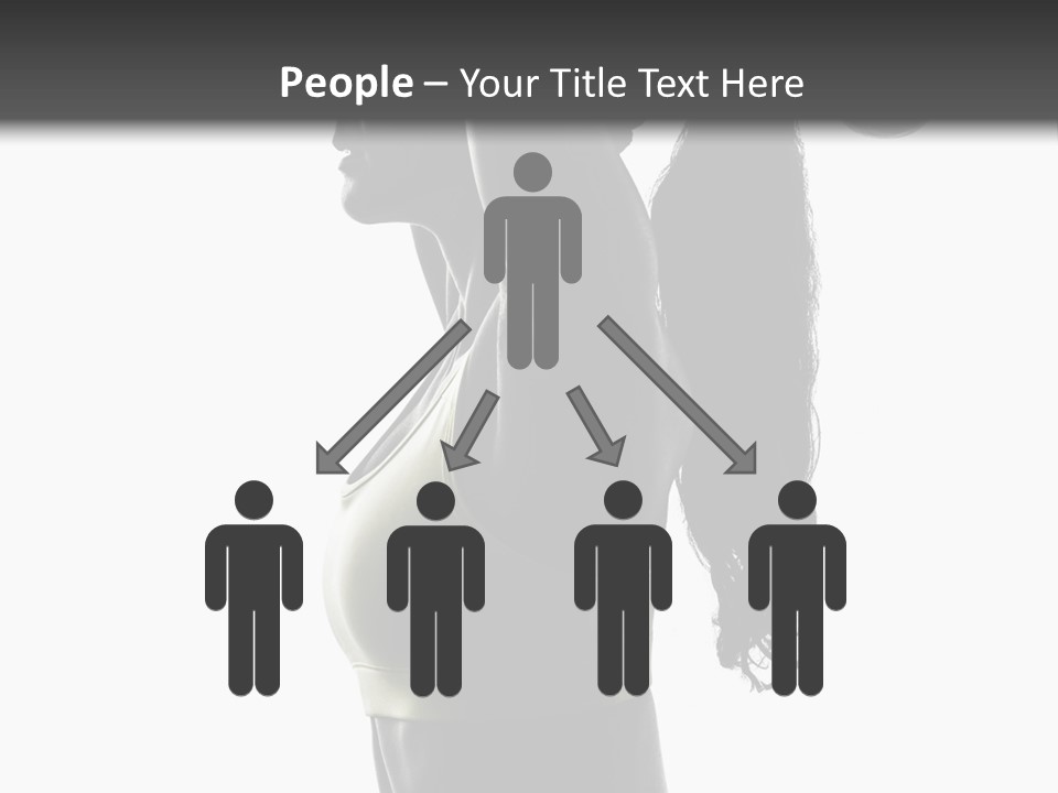 A Woman In A Sports Bra Top Doing A Yoga Pose PowerPoint Template