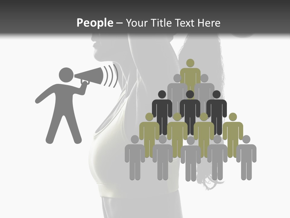 A Woman In A Sports Bra Top Doing A Yoga Pose PowerPoint Template