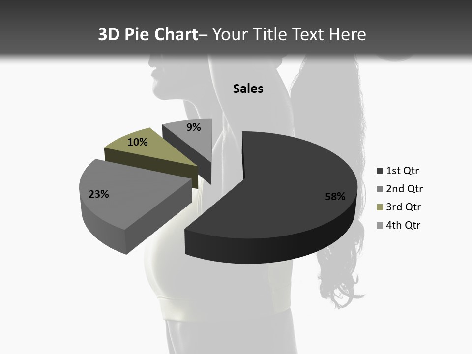 A Woman In A Sports Bra Top Doing A Yoga Pose PowerPoint Template