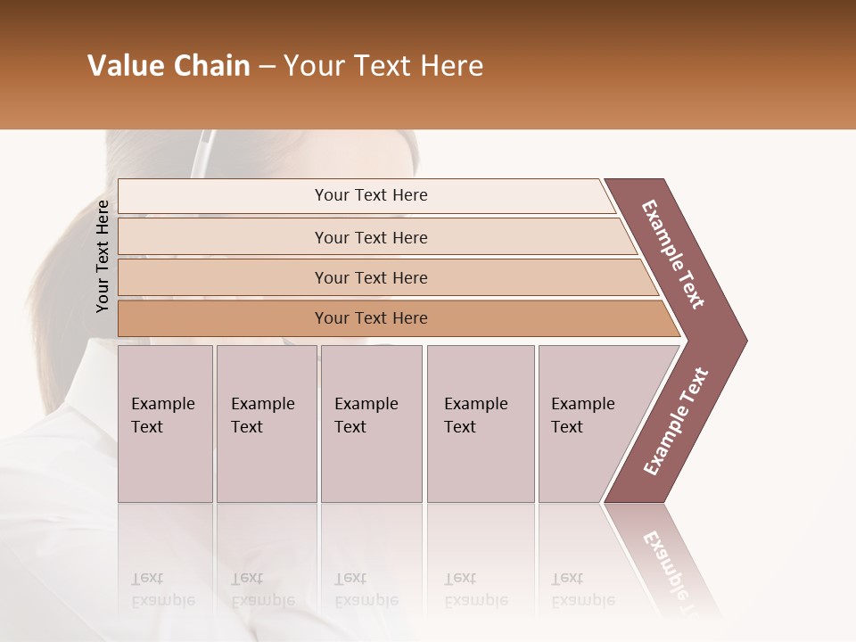 A Woman Wearing A Headset With A Name Tag PowerPoint Template