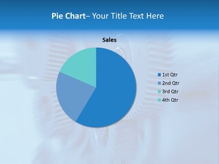 A Blue Gears Powerpoint Presentation Is Shown PowerPoint Template