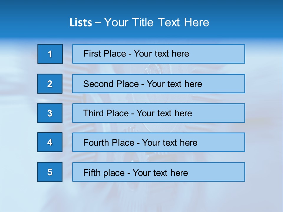 A Blue Gears Powerpoint Presentation Is Shown PowerPoint Template