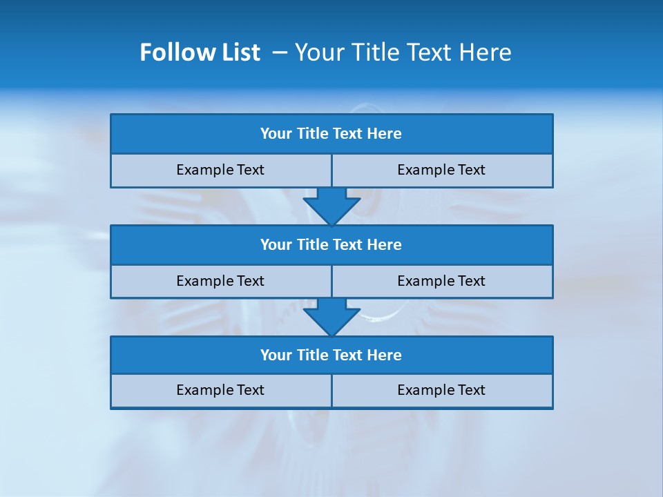 A Blue Gears Powerpoint Presentation Is Shown PowerPoint Template