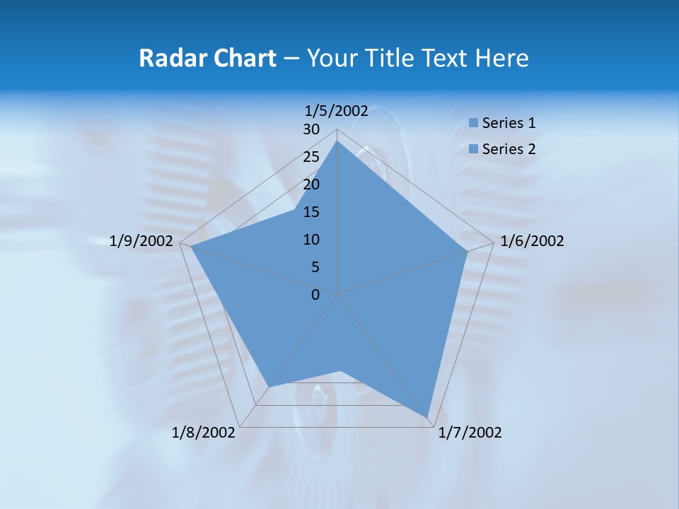 A Blue Gears Powerpoint Presentation Is Shown PowerPoint Template