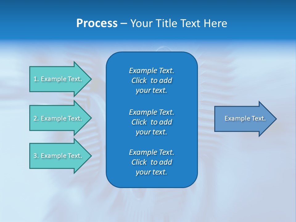 A Blue Gears Powerpoint Presentation Is Shown PowerPoint Template