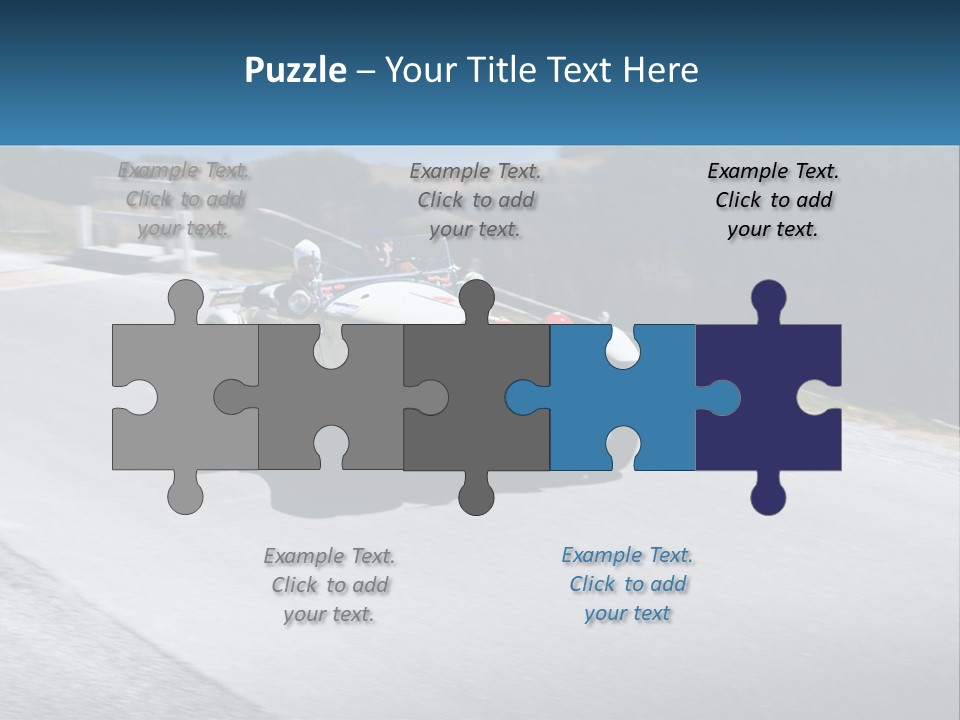 A Vintage Car Driving Down A Road With A Sky Background PowerPoint Template