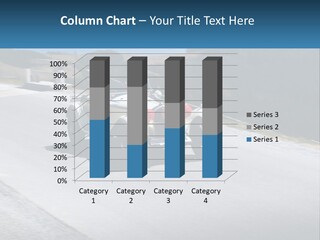 A Vintage Car Driving Down A Road With A Sky Background PowerPoint Template