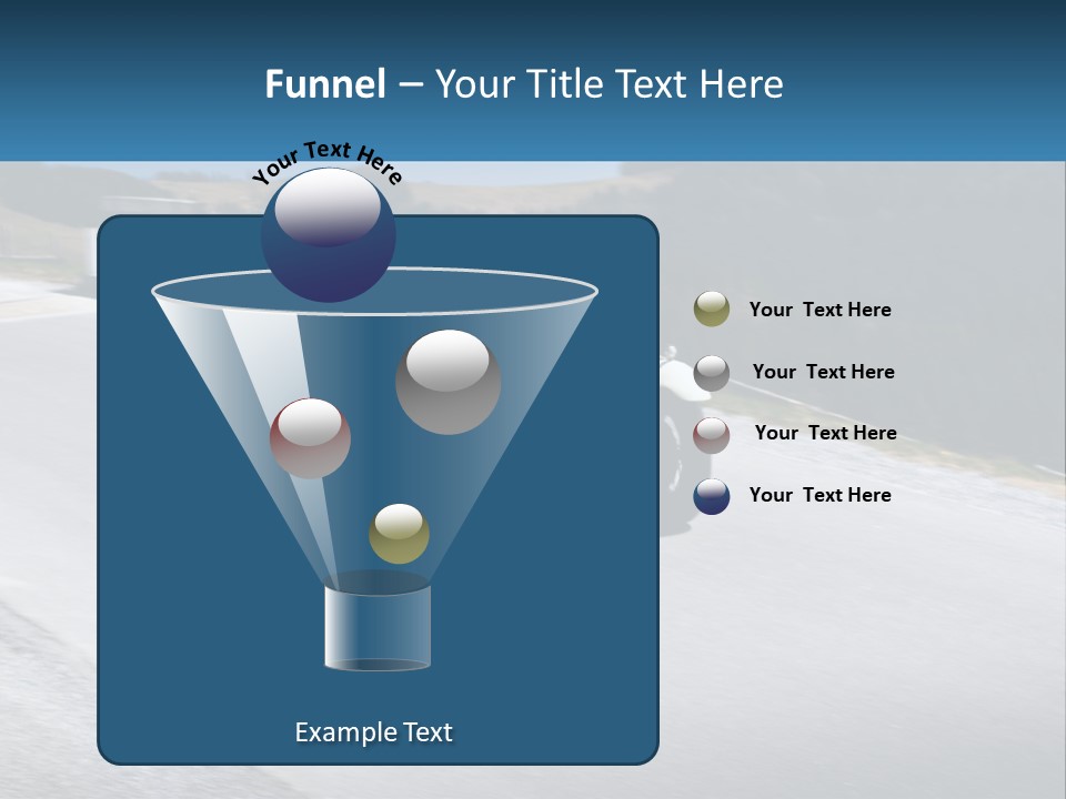 A Vintage Car Driving Down A Road With A Sky Background PowerPoint Template