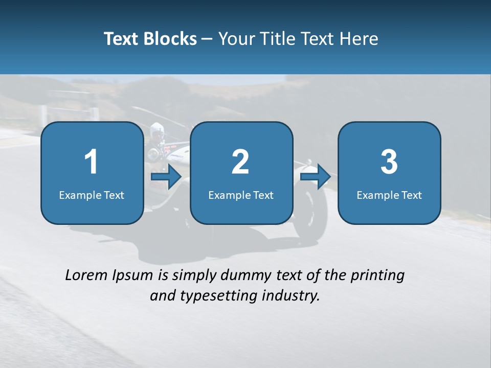 A Vintage Car Driving Down A Road With A Sky Background PowerPoint Template