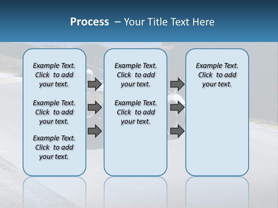 A Vintage Car Driving Down A Road With A Sky Background PowerPoint Template