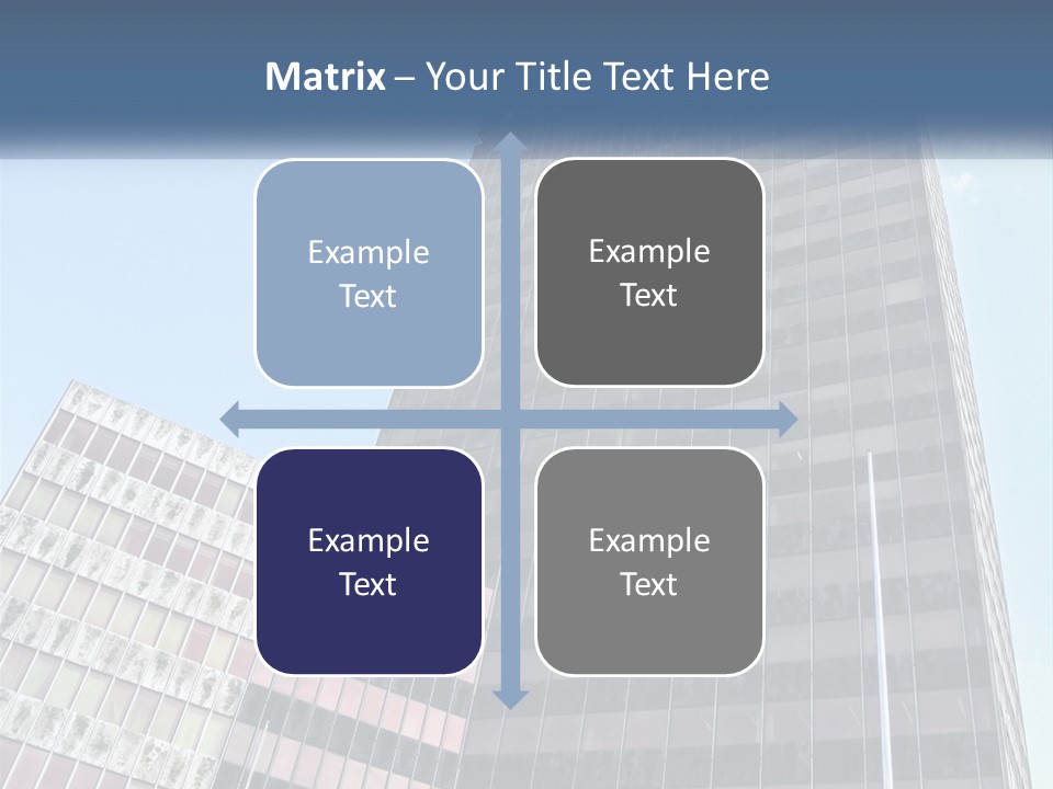 A Tall Building With A Blue Sky In The Background PowerPoint Template