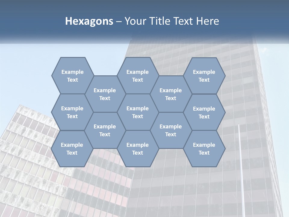 A Tall Building With A Blue Sky In The Background PowerPoint Template