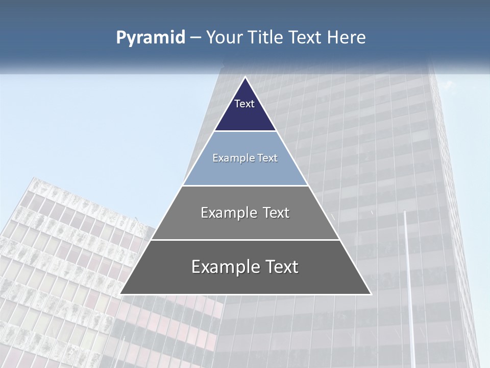 A Tall Building With A Blue Sky In The Background PowerPoint Template