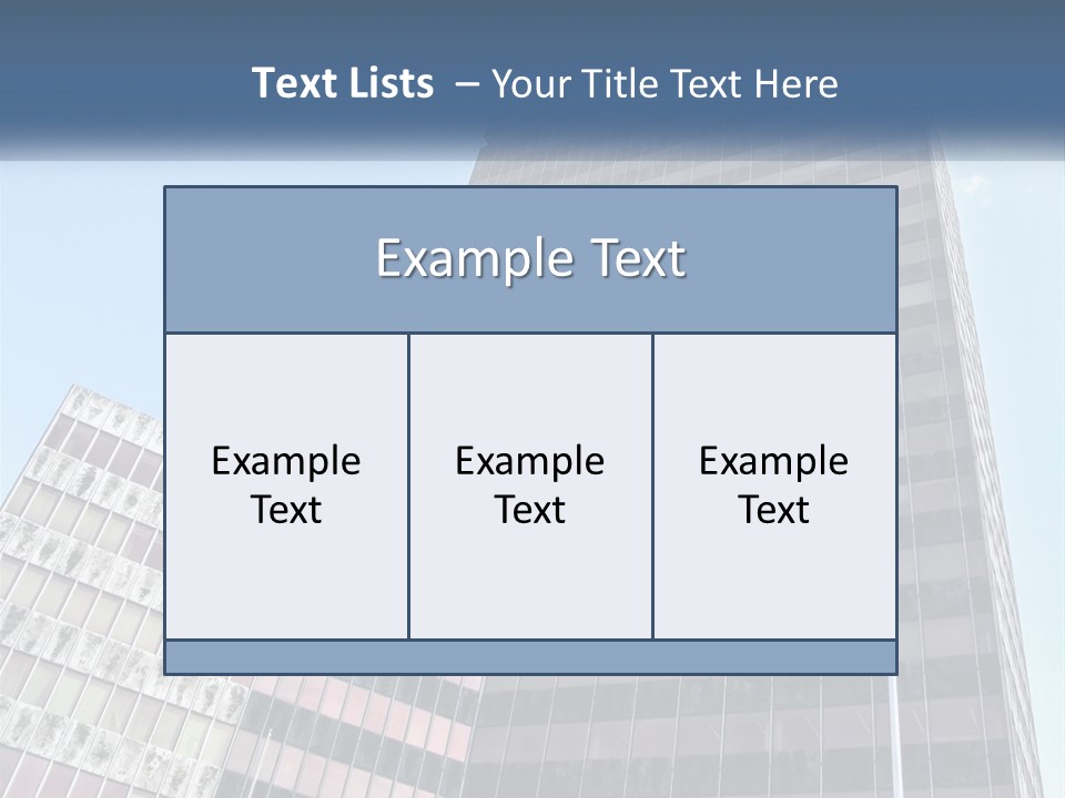 A Tall Building With A Blue Sky In The Background PowerPoint Template