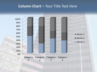 A Tall Building With A Blue Sky In The Background PowerPoint Template