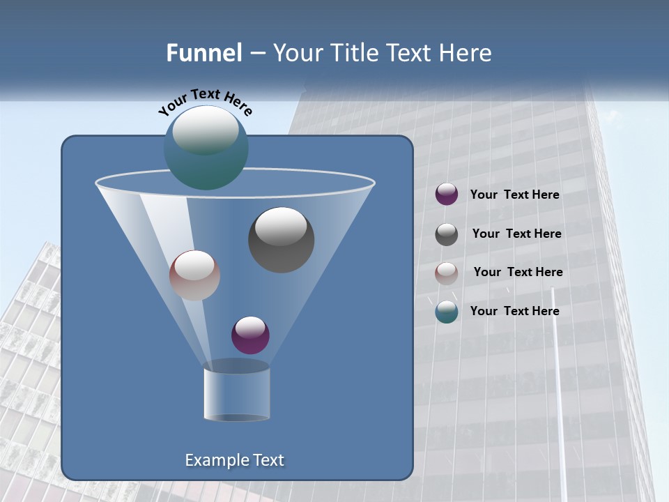 A Tall Building With A Blue Sky In The Background PowerPoint Template