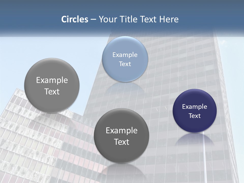 A Tall Building With A Blue Sky In The Background PowerPoint Template