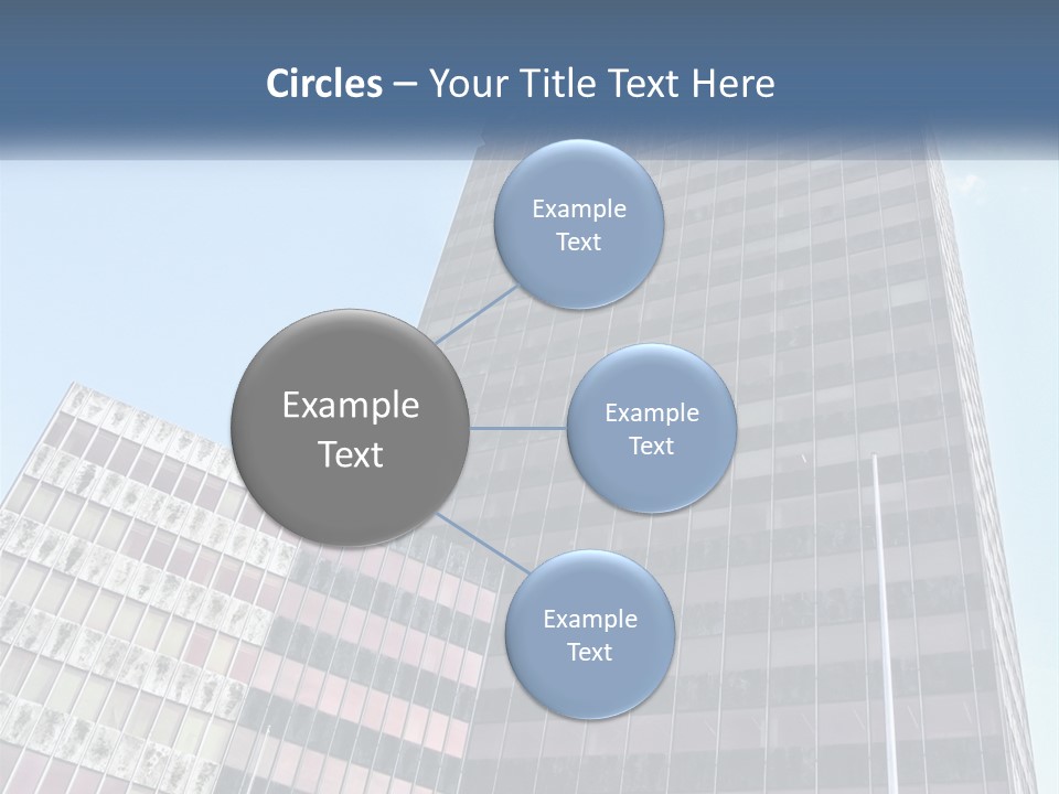 A Tall Building With A Blue Sky In The Background PowerPoint Template