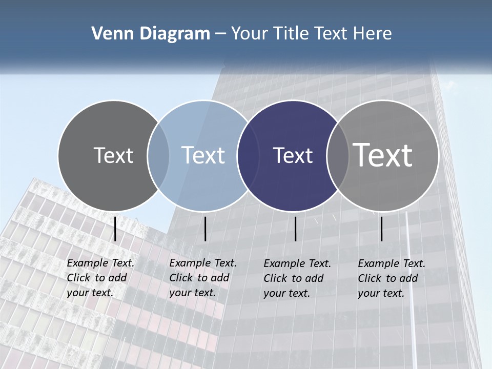 A Tall Building With A Blue Sky In The Background PowerPoint Template