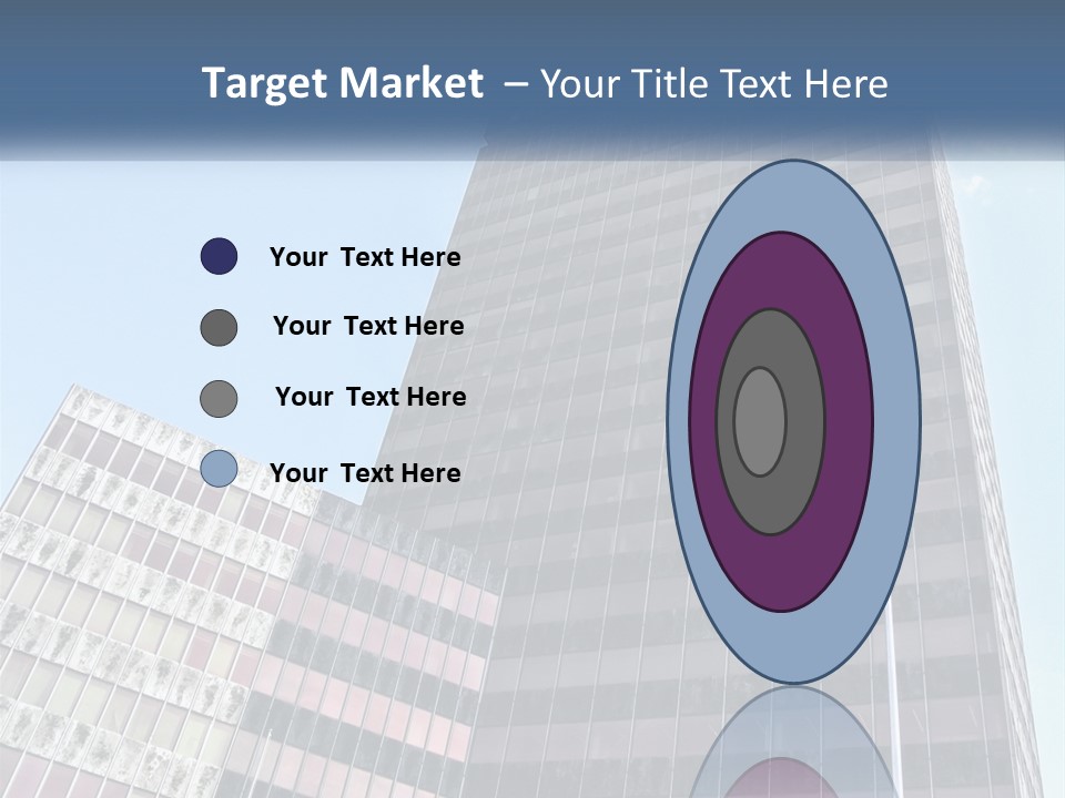 A Tall Building With A Blue Sky In The Background PowerPoint Template