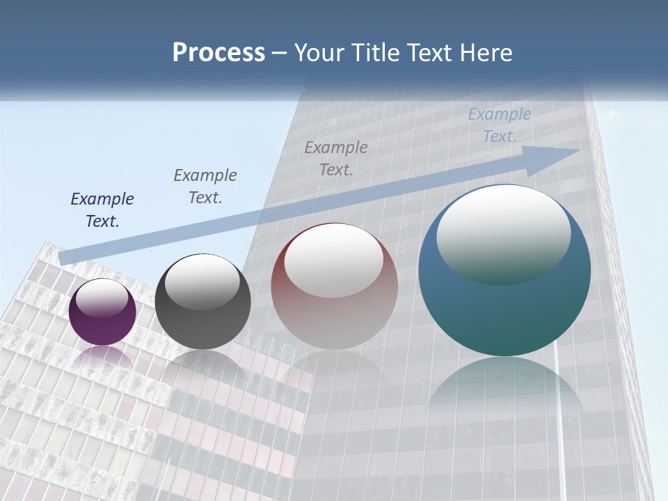 A Tall Building With A Blue Sky In The Background PowerPoint Template
