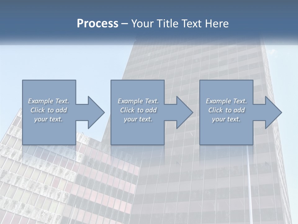 A Tall Building With A Blue Sky In The Background PowerPoint Template