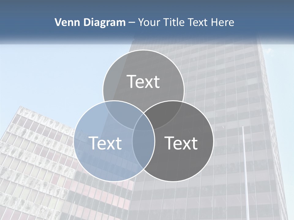 A Tall Building With A Blue Sky In The Background PowerPoint Template