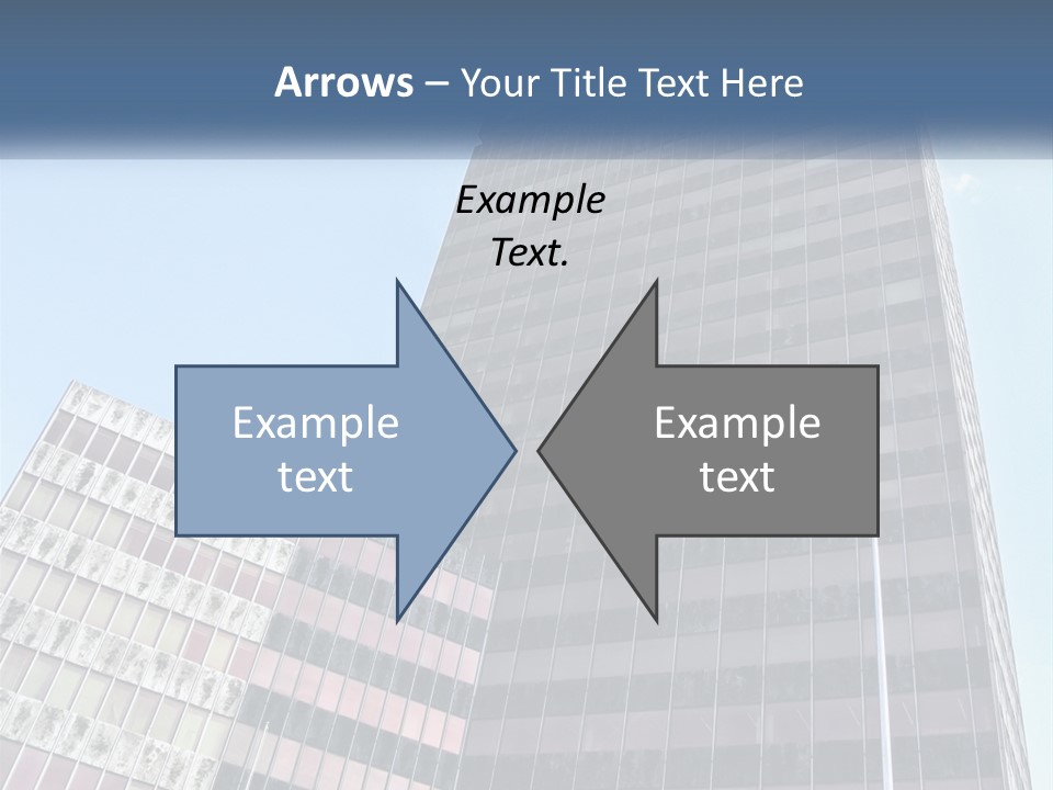 A Tall Building With A Blue Sky In The Background PowerPoint Template
