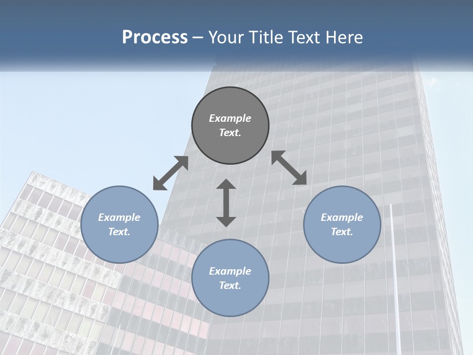 A Tall Building With A Blue Sky In The Background PowerPoint Template