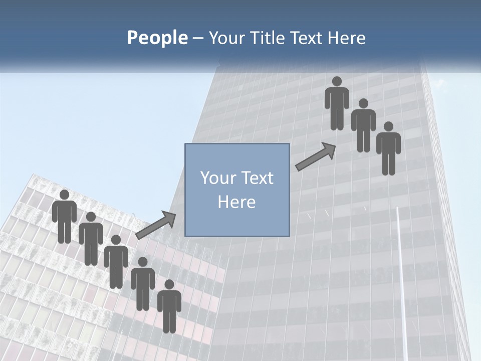 A Tall Building With A Blue Sky In The Background PowerPoint Template