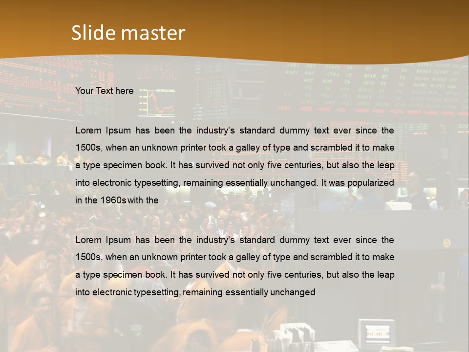 A Large Crowd Of People In A Large Room PowerPoint Template