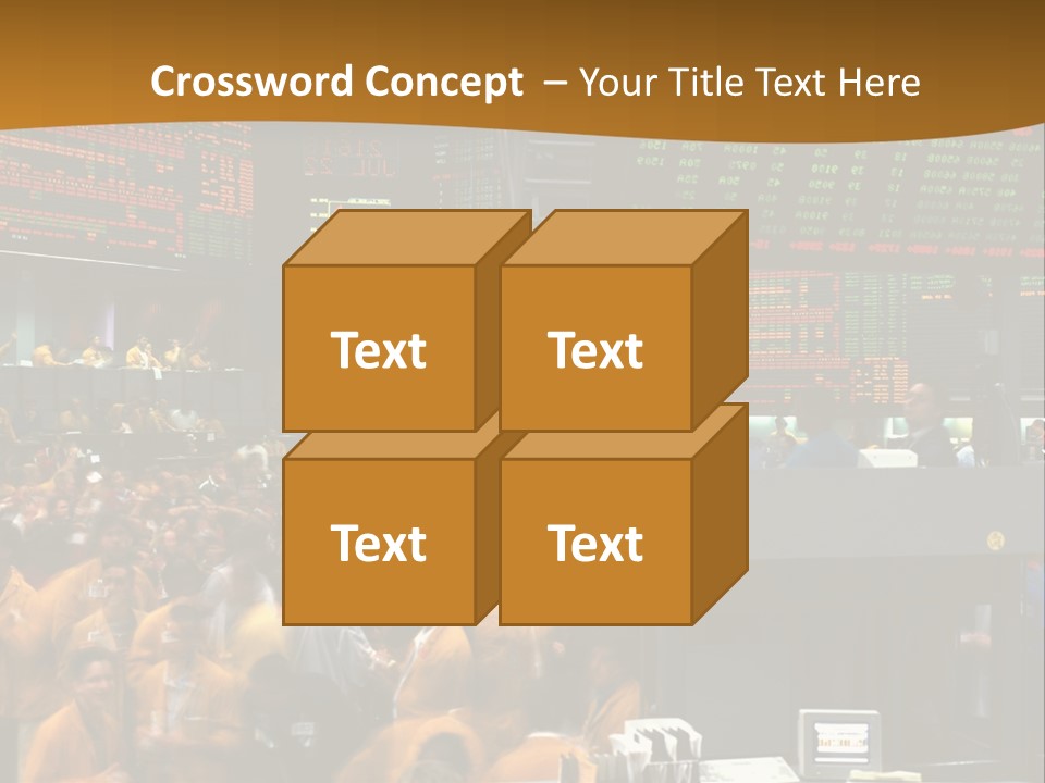 A Large Crowd Of People In A Large Room PowerPoint Template