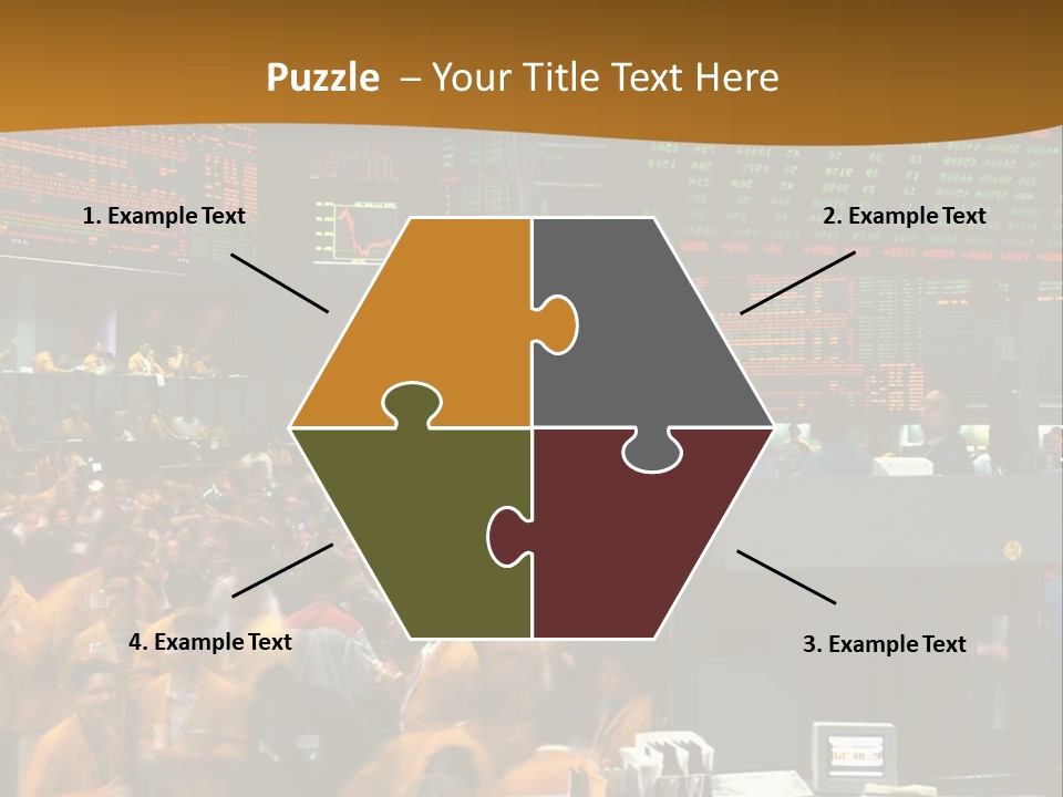 A Large Crowd Of People In A Large Room PowerPoint Template