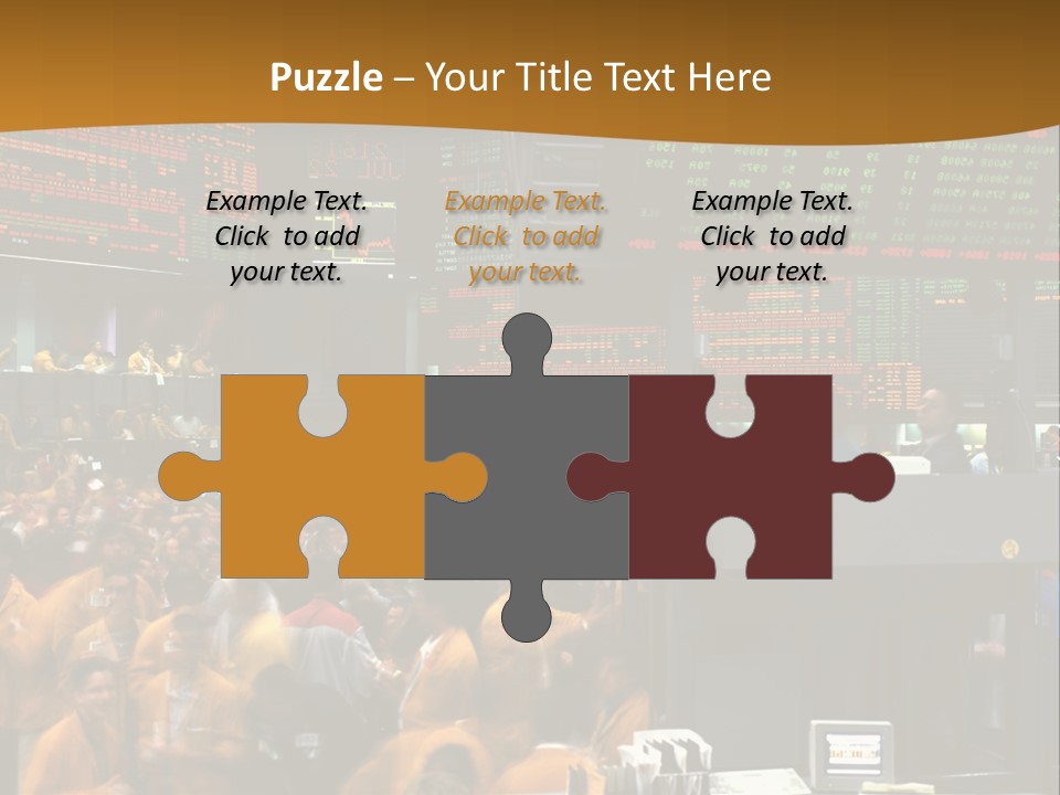 A Large Crowd Of People In A Large Room PowerPoint Template