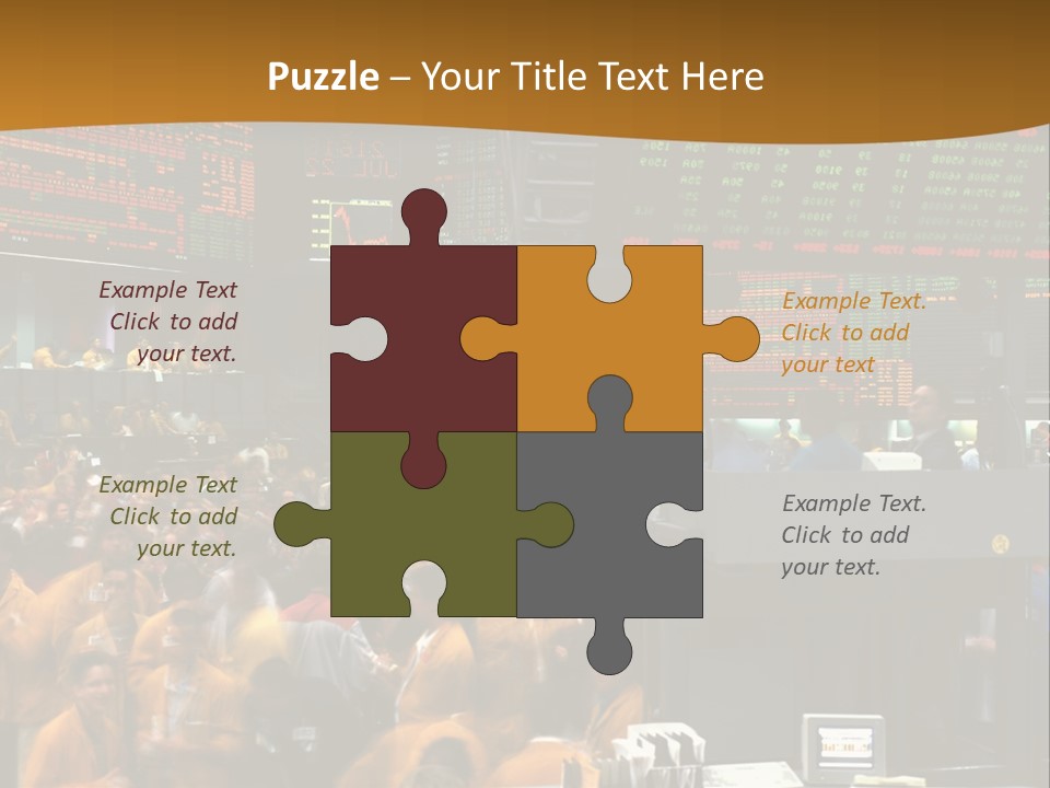 A Large Crowd Of People In A Large Room PowerPoint Template