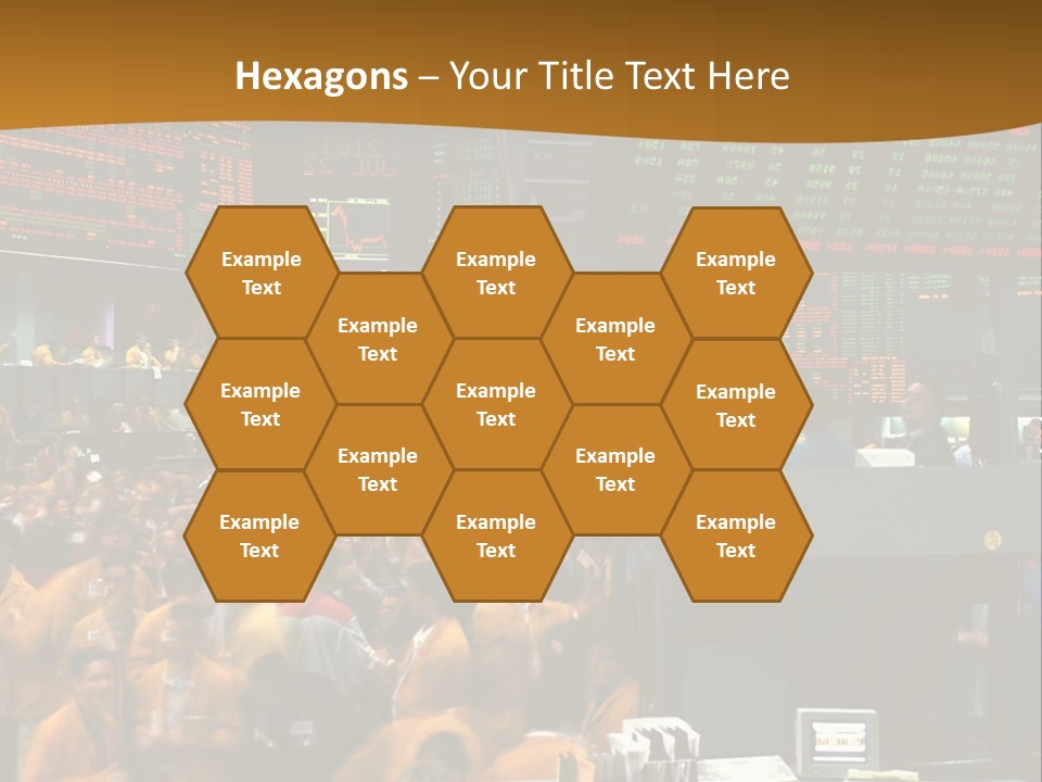 A Large Crowd Of People In A Large Room PowerPoint Template