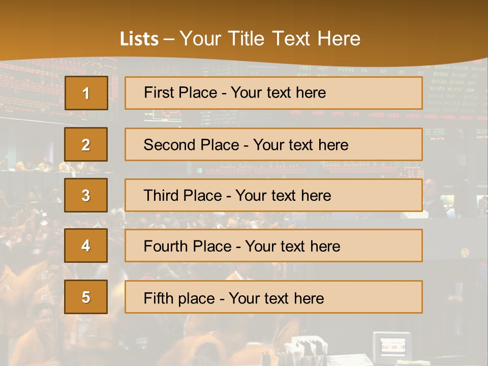 A Large Crowd Of People In A Large Room PowerPoint Template
