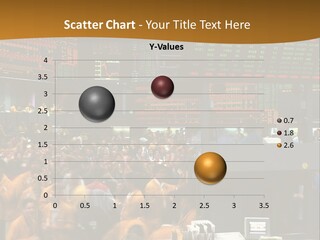 A Large Crowd Of People In A Large Room PowerPoint Template