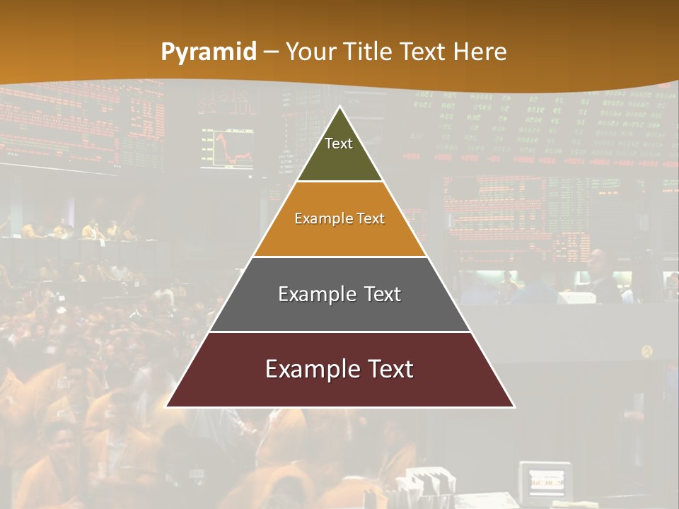 A Large Crowd Of People In A Large Room PowerPoint Template
