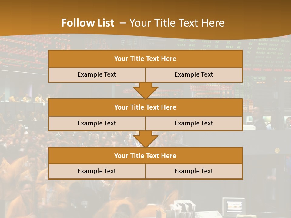 A Large Crowd Of People In A Large Room PowerPoint Template