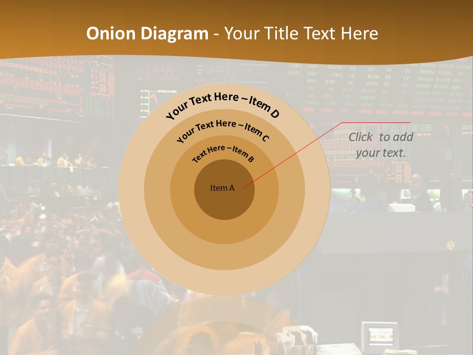A Large Crowd Of People In A Large Room PowerPoint Template