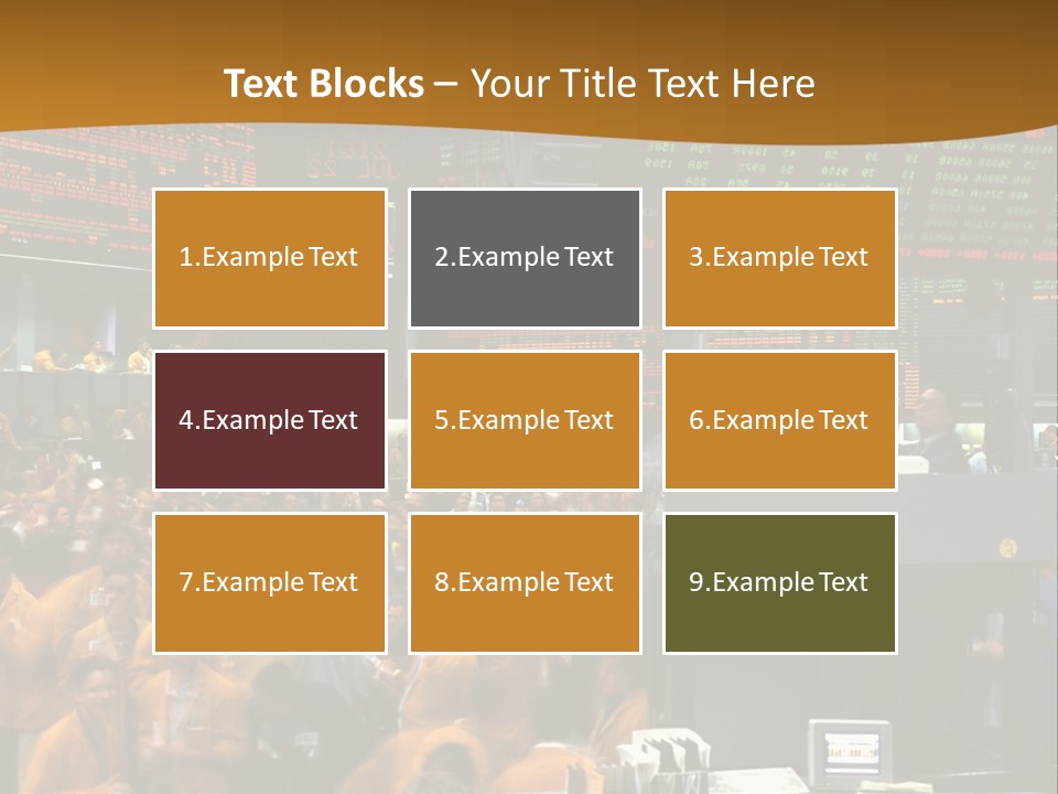 A Large Crowd Of People In A Large Room PowerPoint Template