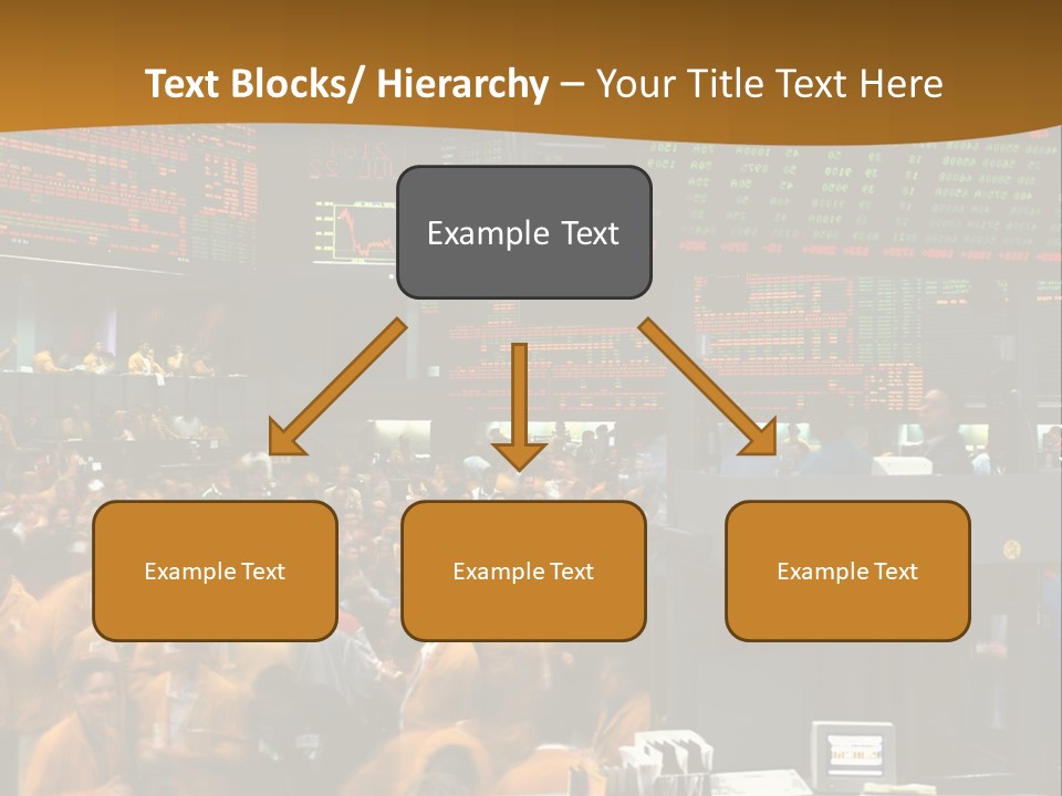 A Large Crowd Of People In A Large Room PowerPoint Template