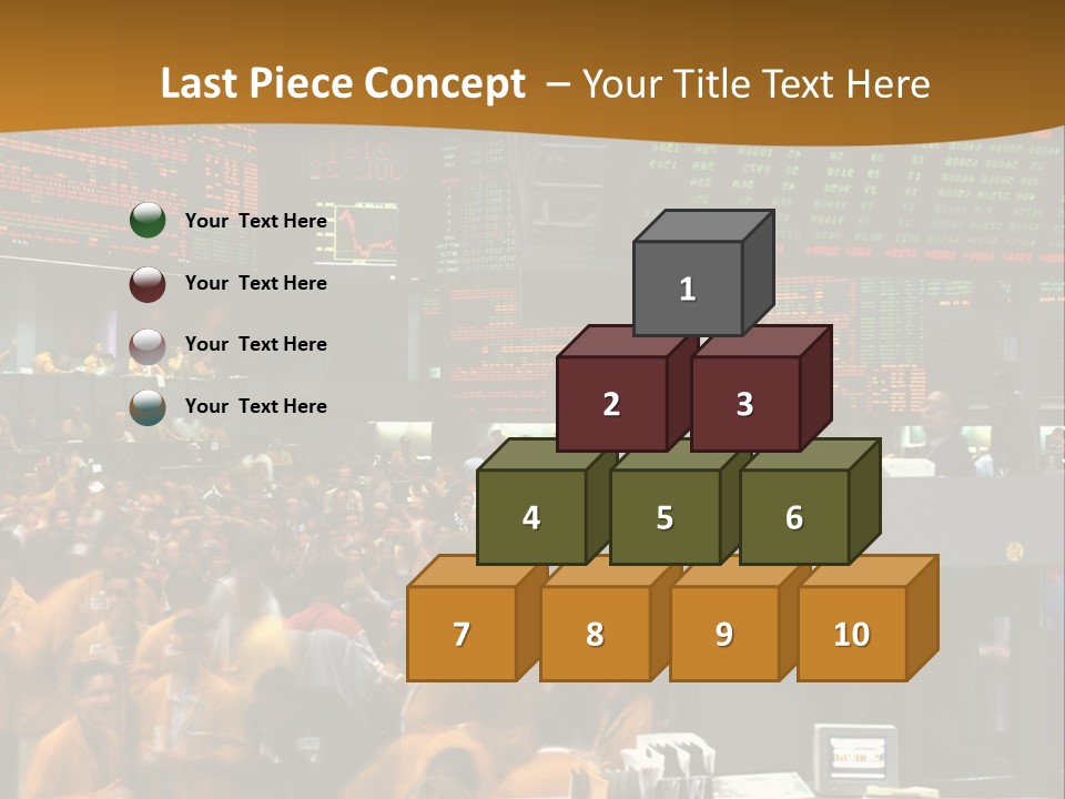 A Large Crowd Of People In A Large Room PowerPoint Template