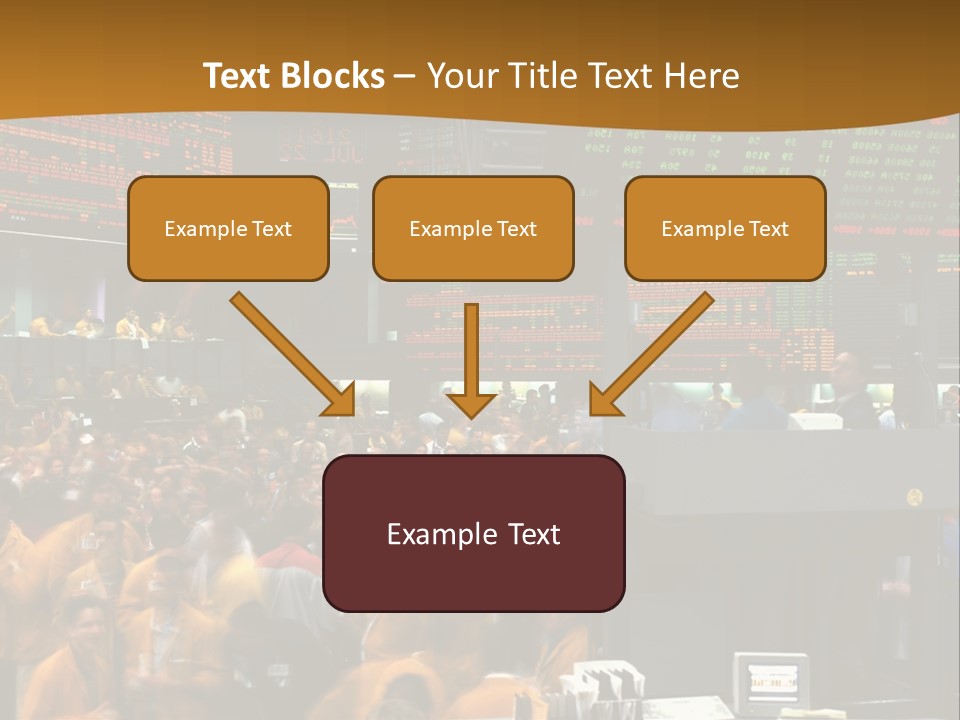 A Large Crowd Of People In A Large Room PowerPoint Template