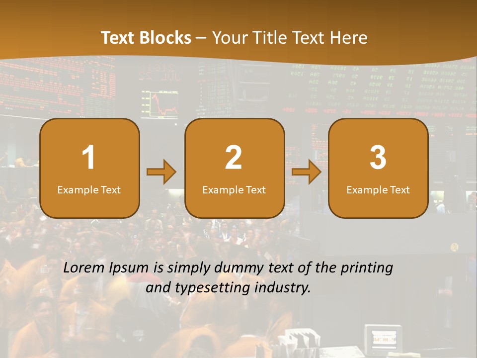 A Large Crowd Of People In A Large Room PowerPoint Template