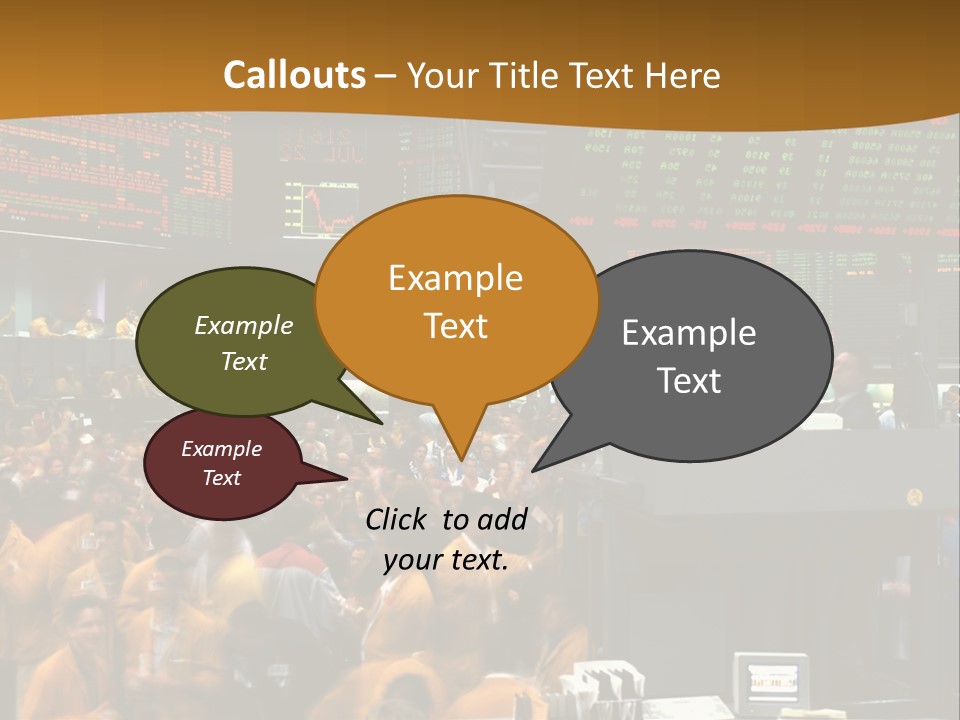 A Large Crowd Of People In A Large Room PowerPoint Template